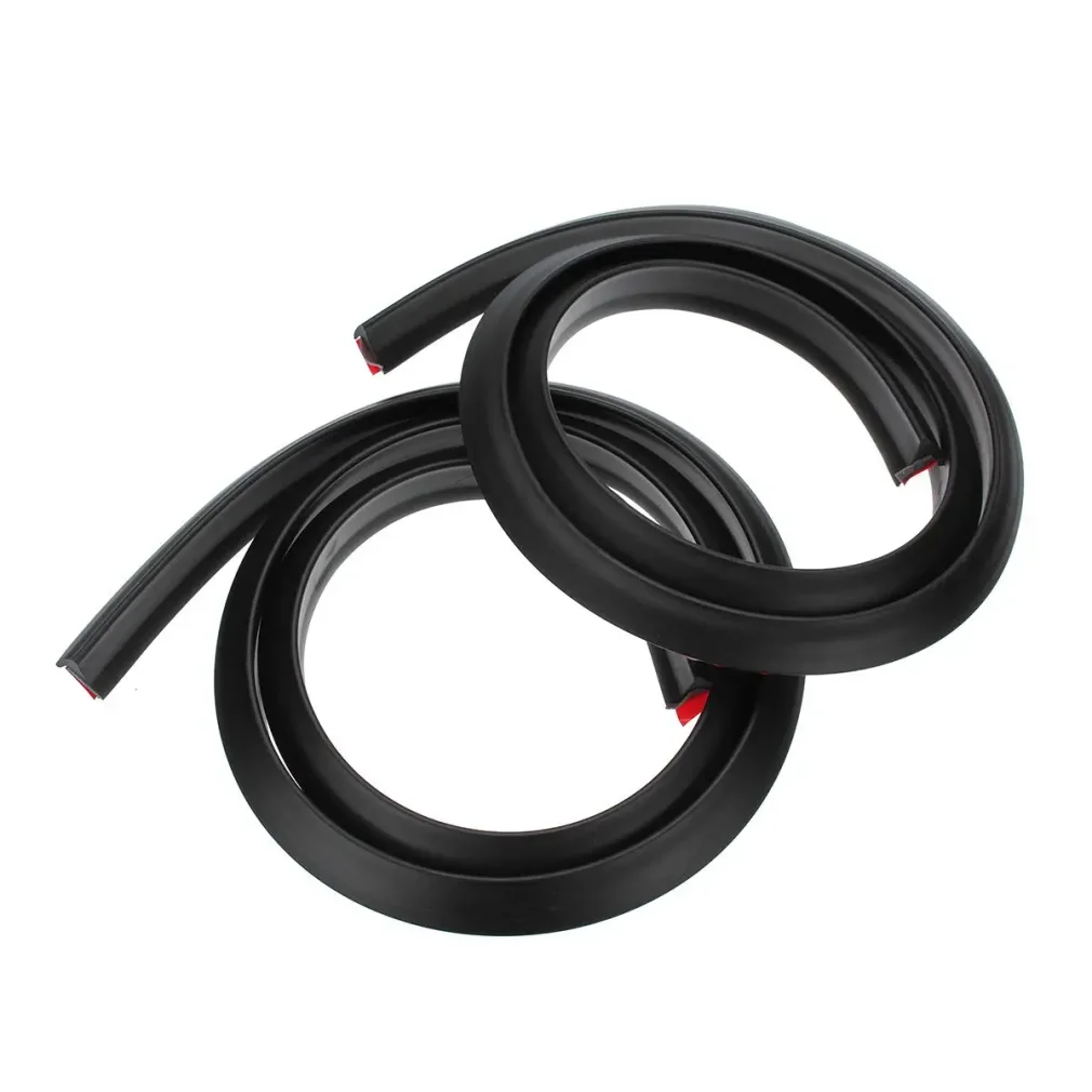 2/4PCS 150Cm Car Splash Guard Fender Flare Extension Wheel Eyebrow Moulding Trim Wheel Arch Strip Extenders Scratch-proof