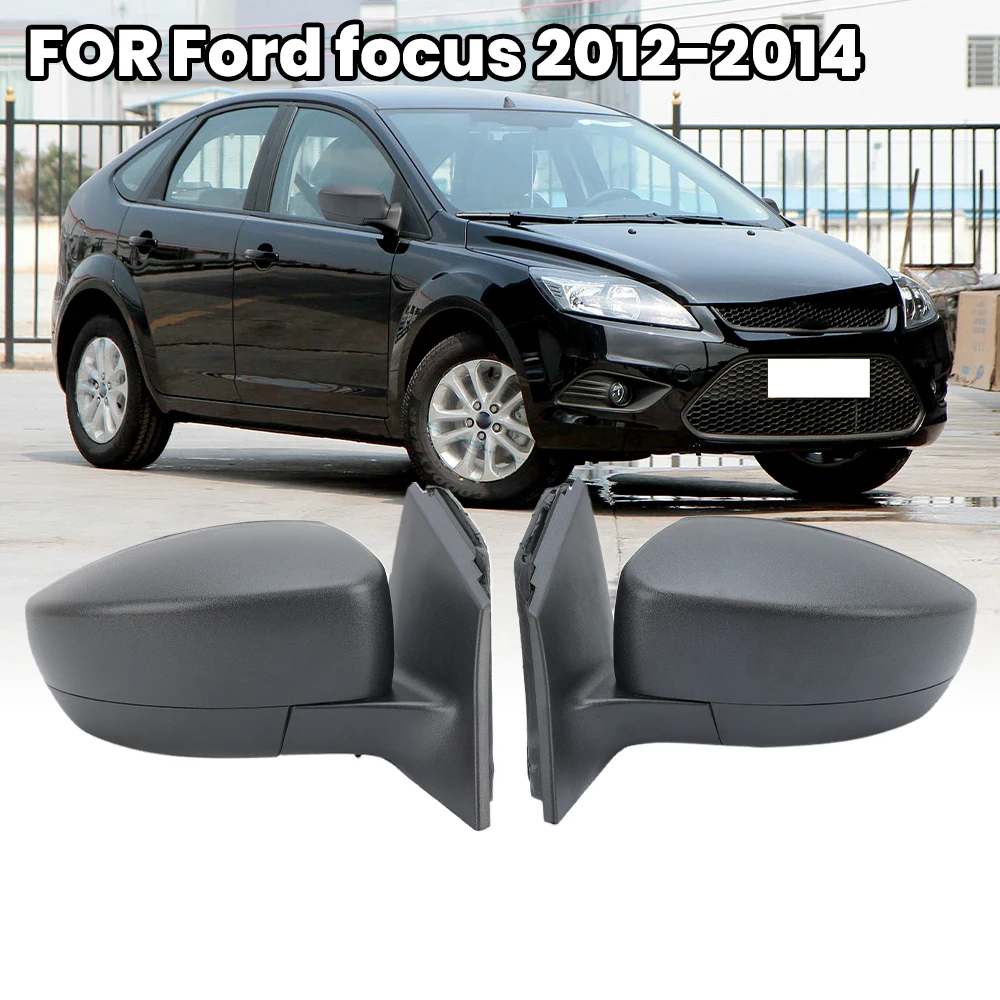 

3/5 Pins Rearview Mirror Assembly For Ford Focus 2012-2014 US Version Textured Black 10 Hole Socket Side Mirror Car Accessories