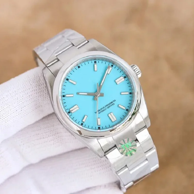 Couple Mechanical Watch Oyster Hand Perpetual Steel Belt Log Automatic Mechanical Movement Multi-color Unisex Luxury Watch