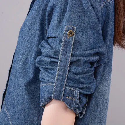 Women's Casual Korean Style Denim Dress, Fashionable Dress, Autumn, 2024