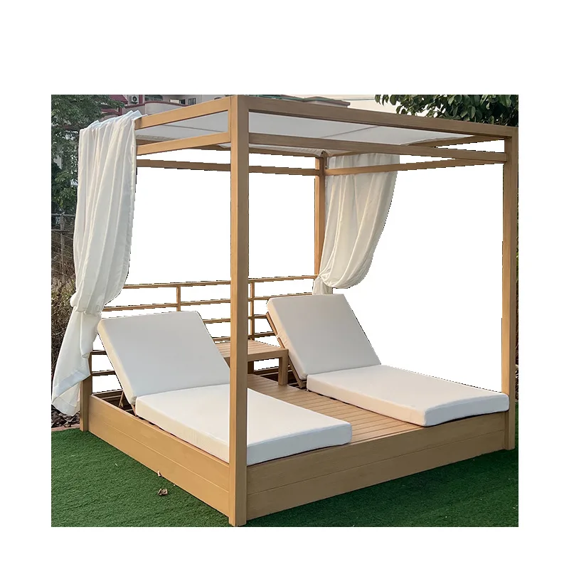 

Outdoor Lounging Hotel Leisure Chairs Outdoor Courtyard Loungers Villa Resort Swimming Pool Loungers Rattan Beach Chairs