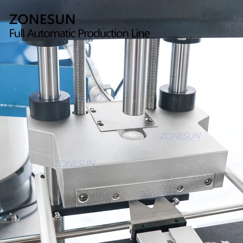 ZONESUN Automatic Cream E-juice Water Liquid Perfume Filling Glass Bottle Capping Machine For Assembly Line Vibrator ZS-FAL180AP