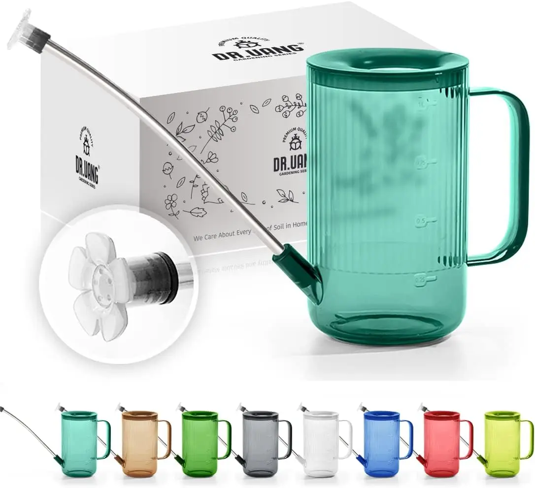 

Лейка Emerald объемом 1 л для комнатных растений с длинным носиком, идеально подходит для точного полива и простого использования