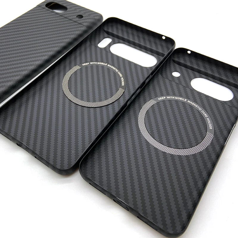 For Google Pixel 8 Pro Carbon Fiber Texture Case Ultra-thin Magnetic Plastic Cover For Google Pixel 7A 8Pro Pixel8 Pixel7A Case