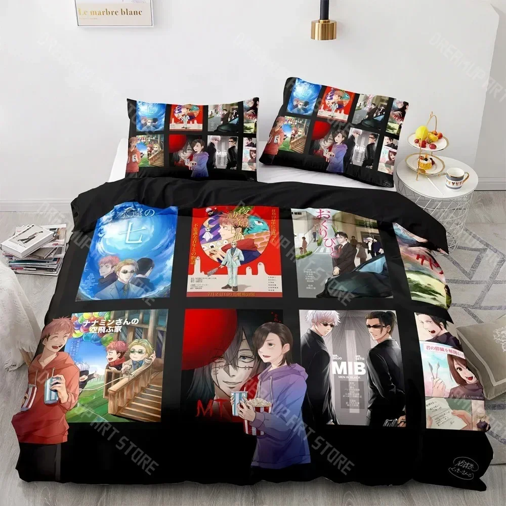 2026 3D Print Jujutsu Kaisen Bedding Set Single Twin Full Queen King Size Anime Bed Set Aldult Kawaii Kid Bedroom Duvetcover Set