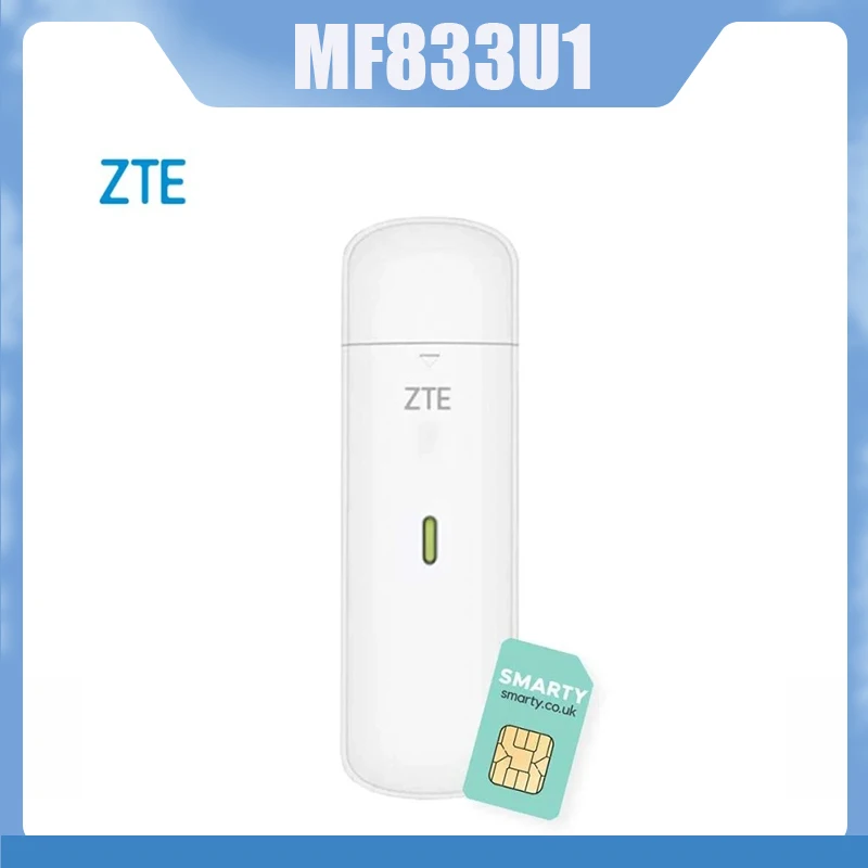 Original CAT4 MF833U1 4G LTE de 150Mbps ZTE USB Stick Suporte LTE FDD B1 B2 B3 B5 B7 B8 B20 B28 B38 B39 B40 B41