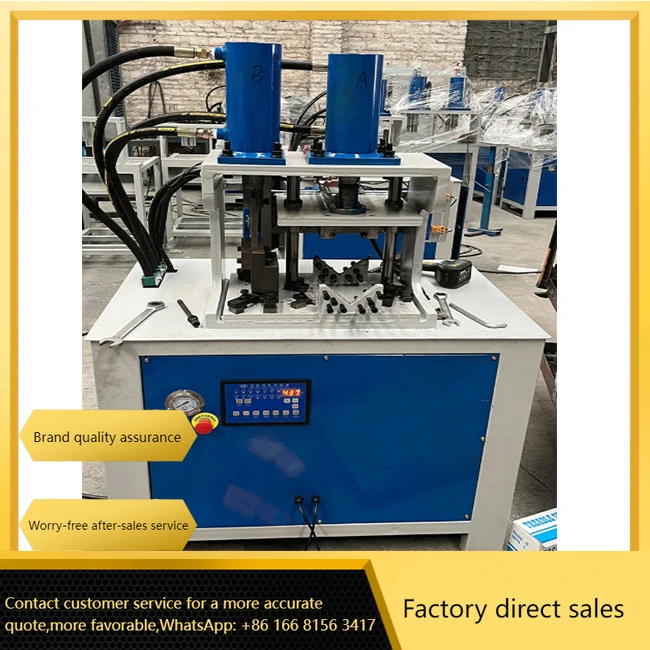 Square Tube 45 Degree Angle Cutting Machine Stainless Steel Tube Forming 90 Degree Angle Punching Machine