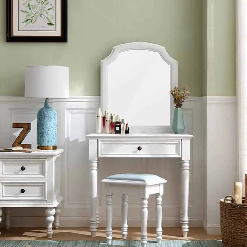 Wood Stool Box Dresser Eithe Drawers Girl White Hotel Makeup Dressing Table Storage Living Room Comoda Pra Quarto Furniture