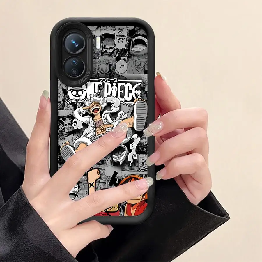 One Piece Strohhut Captain Luffy Handyhülle für Xiaomi Redmi Note 11s 10 11 12 Pro 12s 13 14 Pro Plus Soft Cover