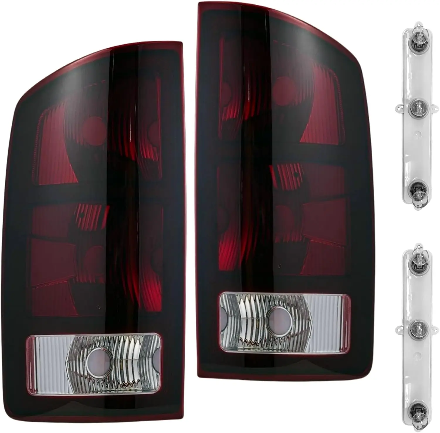

Tail Lights w/Circuit Board for 2002-2006 Dodge Ram 1500, 2500, 3500 (Smoke Red)
