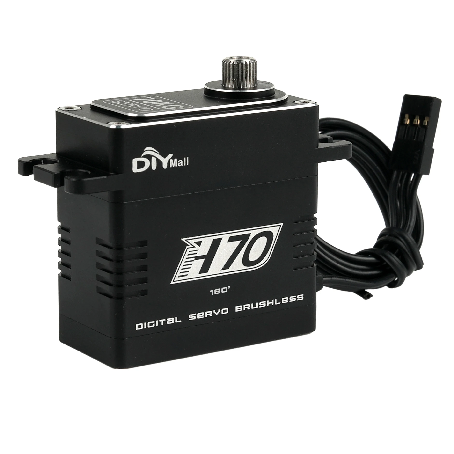 

H70 цифровой сервопривод 70 кг HV бесщеточный металлический механизм 180/270/360 градусов водонепроницаемый алюминиевый корпус для гусеничных радиоуправляемых автомобилей подводный робот
