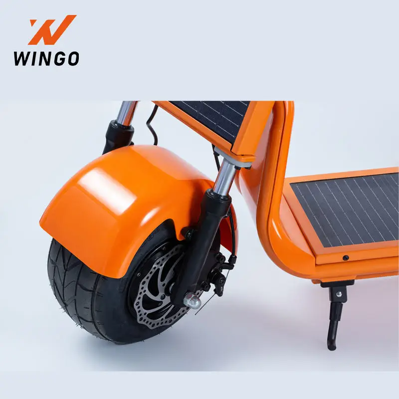 Nieuw Design Solar Scooter 25 km/u 350 W voor volwassenen 10,5 inch banden Sunail Galaxy Solar Scooter