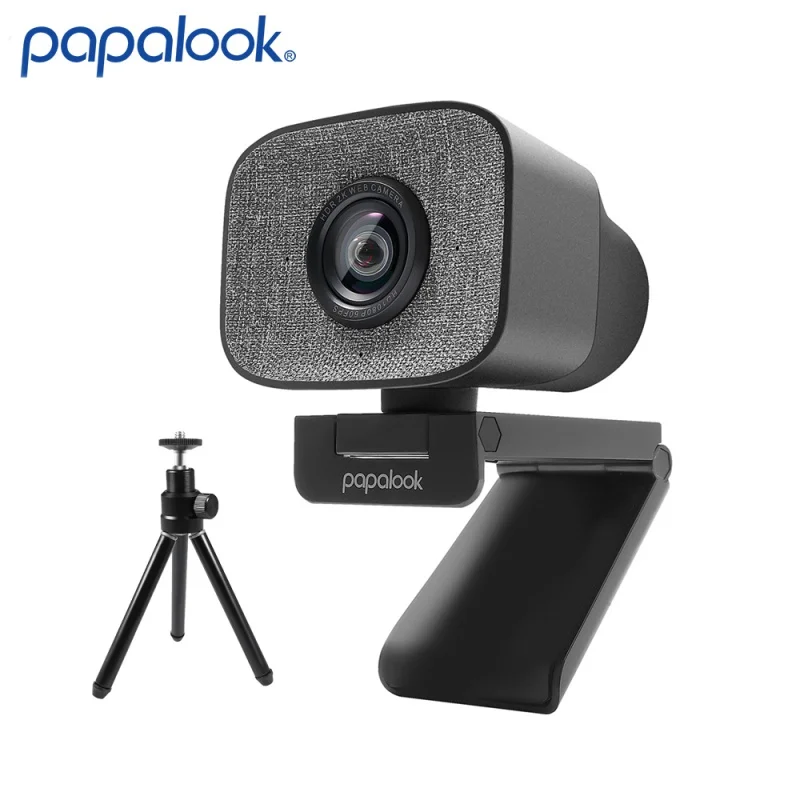 2K HDR 1080P Webcam, PAPALOOK PA930 60FPS Streamcam PC Streaming Live USB Web Camera with Dual Stereo Mic for OBS/SKYPE/ZOOM