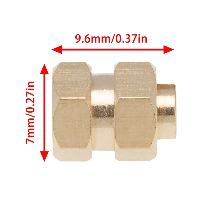 4 Uds. De rueda de latón de 4mm de ancho, adaptador hexagonal extendido, piezas de mejora para 1/24 RC Crawler Axial SCX24 90081 AXI00002, accesorios