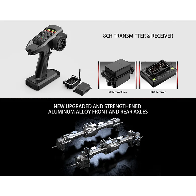 Nouveau en Stock Mjx 1:8 échelle H8p Ford Bronco Baja 1000 télécommande Rc tout-terrain modèle de véhicule d'escalade personnalisé jouet pour enfants cadeau