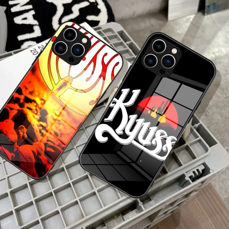 Kyuss Stoner Rock Phone Case Tempered Glass For IPhone 14 13 11 12 Pro 8 7 Plus X 13 Pro MAX XR XS MINI SE 2020 Covers