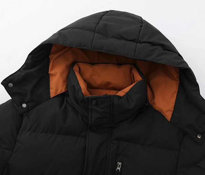 Men Plus Size Hooded Cotton Coat L-8XL Winter Thickened Warm Puffer Jacket for Big Tall Guys 140kg Casual Versatile Trendy Style