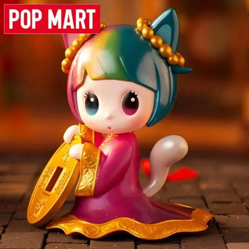 

POP MART Новый Год Тигра Серия Слепая Коробка Игрушки Kawaii Аниме Фигурка Сюрприз Mystery Box Куклы Настольный Орнамент Подарок
