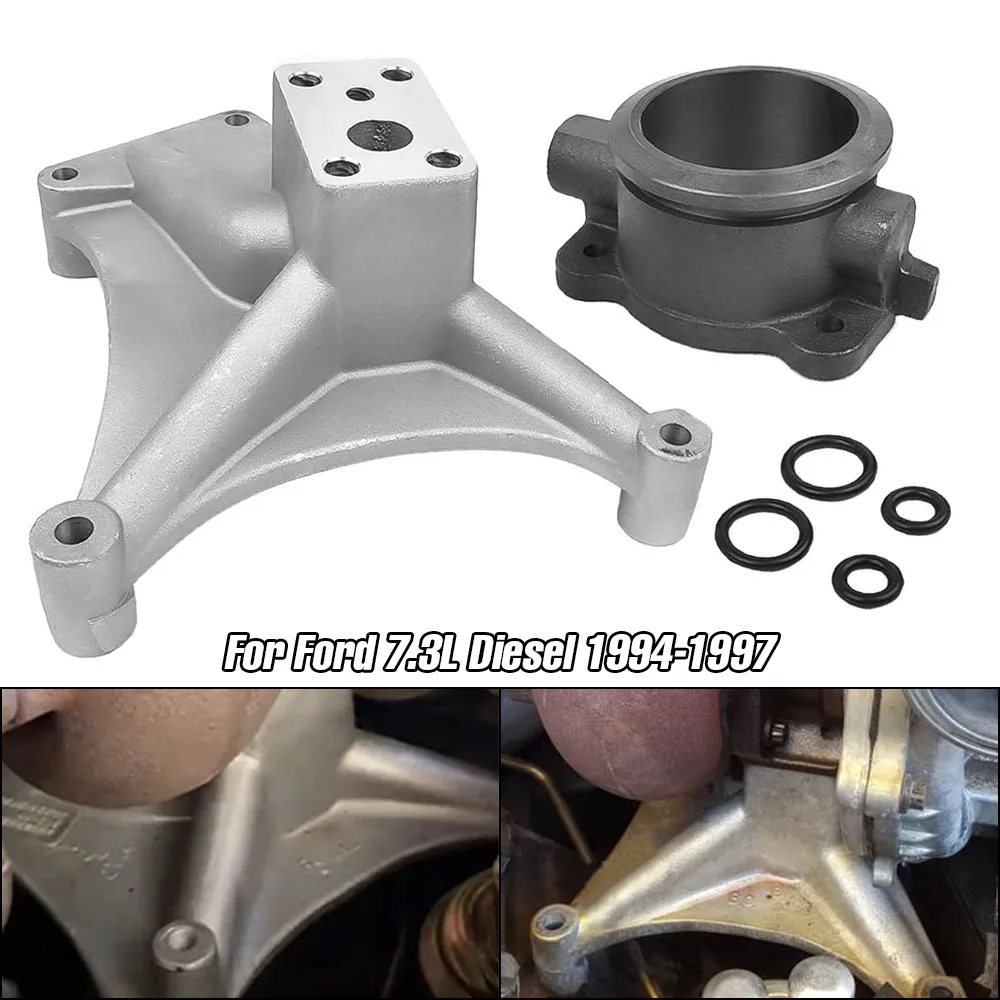 

Для Ford F250 F350 Excursion 7.3 Powerstroke Diesel 1994-1997 без EBPV, алюминиевый железный турбо-подставка и корпус выхлопной системы, совместимый