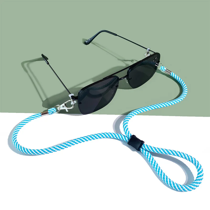 

ROXI | Solid Color Children Eyeglass Chain Polyester Woven Soft Mask Lanyard Korean Fashion Eyeglass Rope Wholesale