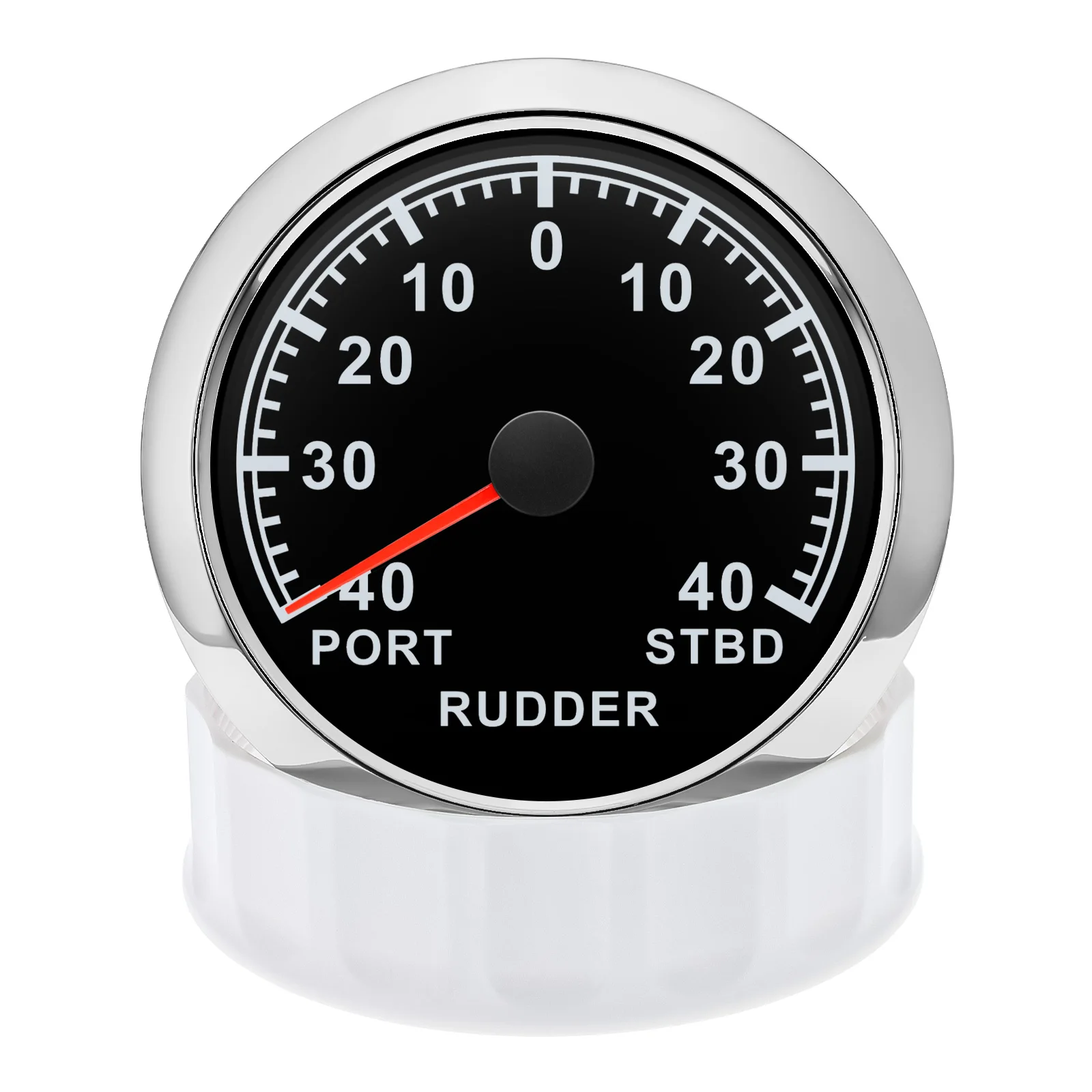 85mm 0-190ohm Rudder Angle Gauge For Boat Marine Rudder Angle Indicator Sensor With Red LED Backlight For 12V 24V Boat Yacht