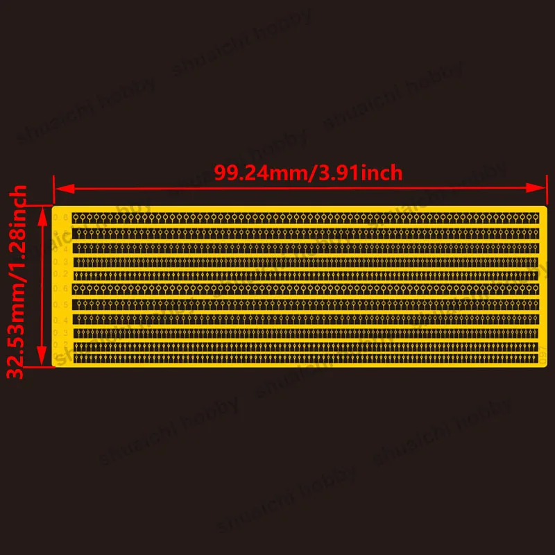 1Set 1/350 Scale Model Boat Photo-Etched Pipe Clip Brass Etched Fasteners DIY Parts for 0.2mm 0.3mm 0.4mm 0.5mm 0.6mm Round Tube