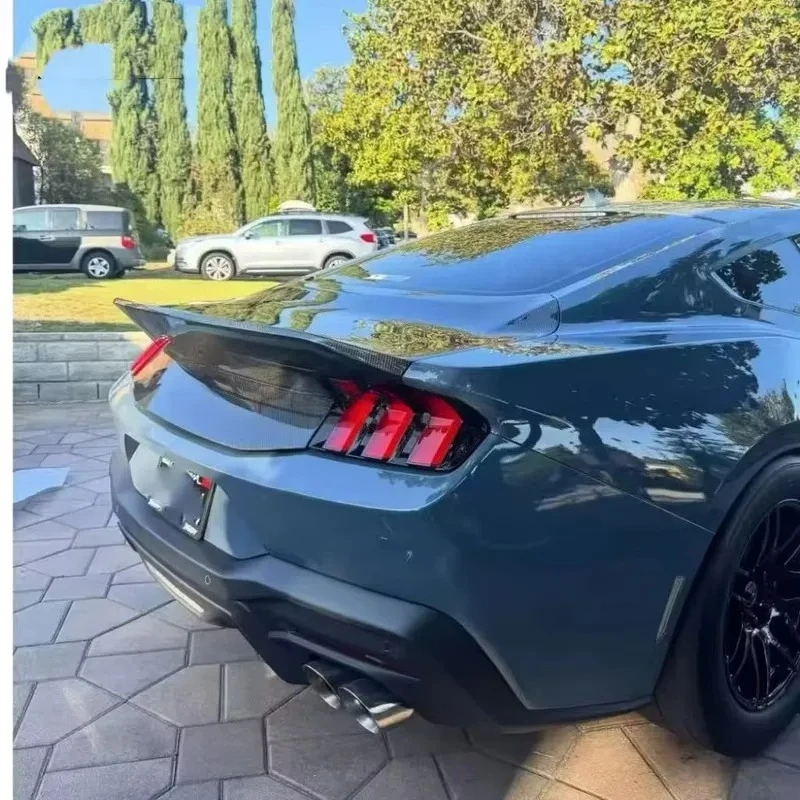 For Mustang Carbon Fiber Rear Trunk Lid Mustang Carbon Fiber Spoiler Wing Mustang Body Kit Bumper Accessories