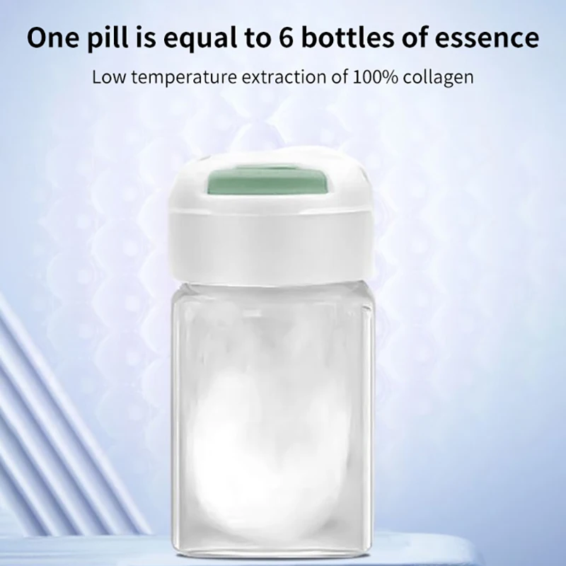 Bola de Colágeno Puro Solúvel, Proteína Anti Envelhecimento, Essência De Seda, Refirmante, Levantamento, Remoção De Rugas, Soro Facial, Cuidados Com A Pele, 1Pc