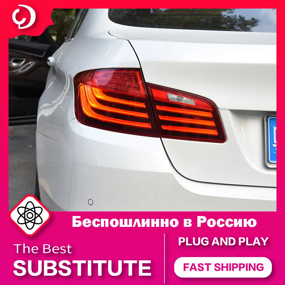 AKD Car Styling Taillights for BMW F10 F18 2011-2017 528i 530i 535i M5 LED Taillights DRL Rear Reverse Brake Light Accessories