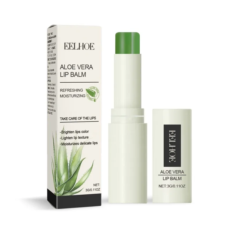 Aloe Vera Lippen balsam befeuchtet tief Reparaturen trockene rissige Lippen Peeling abgestorbene Haut entfernen dunkle Lippen aufhellen Melanin Mattheit