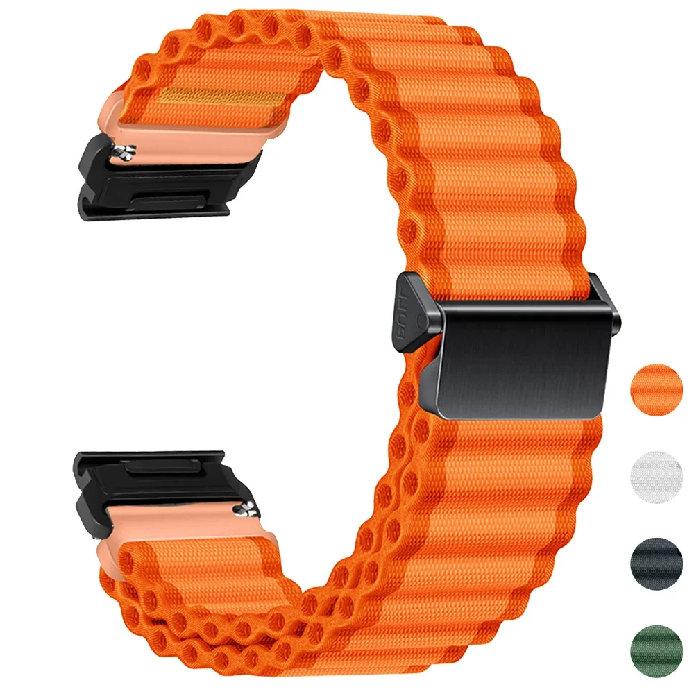 

22 26 мм для Garmin Ocean нейлоновый быстросъемный ремешок Fenix 8 47 51 мм 5 5XPlus 6XPro 7XPro ремешок для часов Instinct1 2 Tactix7 браслет