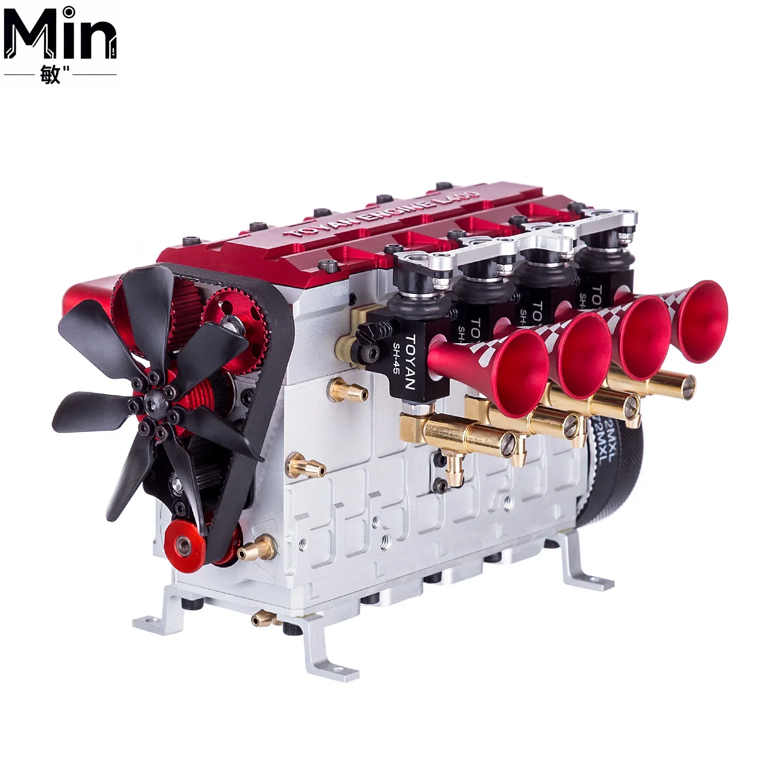 TOYAN FS-L400 14cc Inline Four Cylinder Four Stroke Water Cooled Nitro Engine Assembly Kit for 1 8 1 10 1 12 RC Car Boat