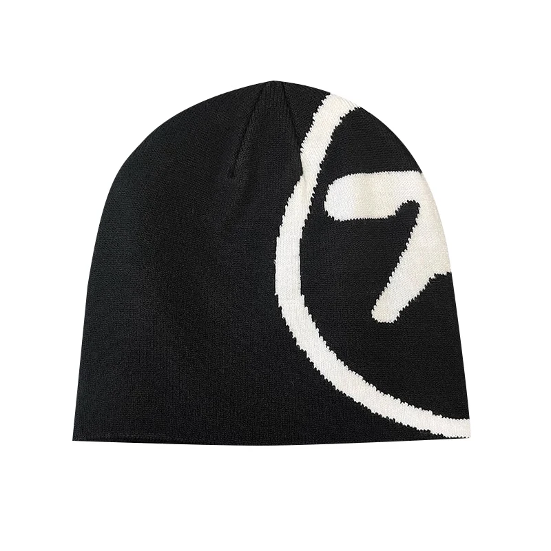 Czapka damska Knitting Beanies Aphex Twin Caps Men Y2k Streetwear