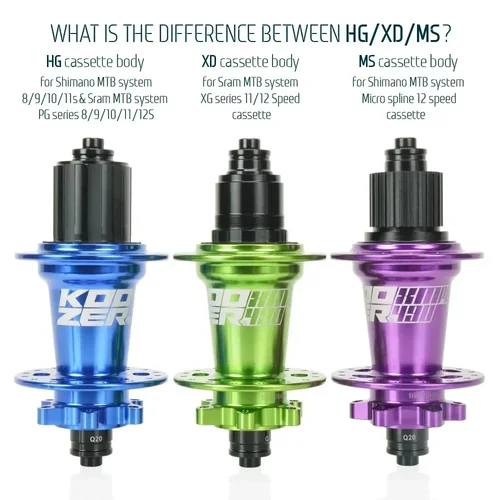 Imagen 2 del producto Koozer-bujes traseros ruidosos XM490 pro para bicicleta de montaña, cubo k7, 28H, 32H, 36 agujeros, 10x135, 12x135mm, cubos TA para 8, 9, 10, 11, 12 velocidades