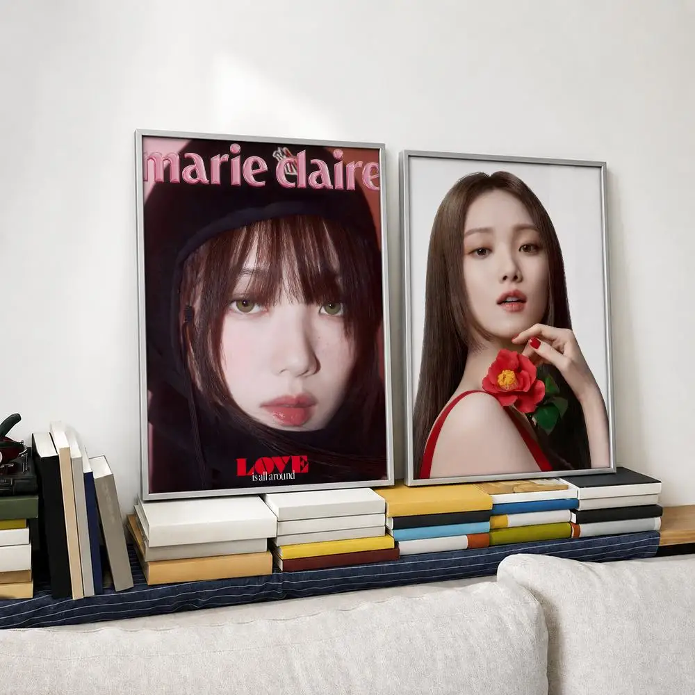 Actress Lee Sung Kyung Poster Self‑Adhesive Waterproof PP Poster Coffee House Bar Wall Art Sticker Room Home Decor