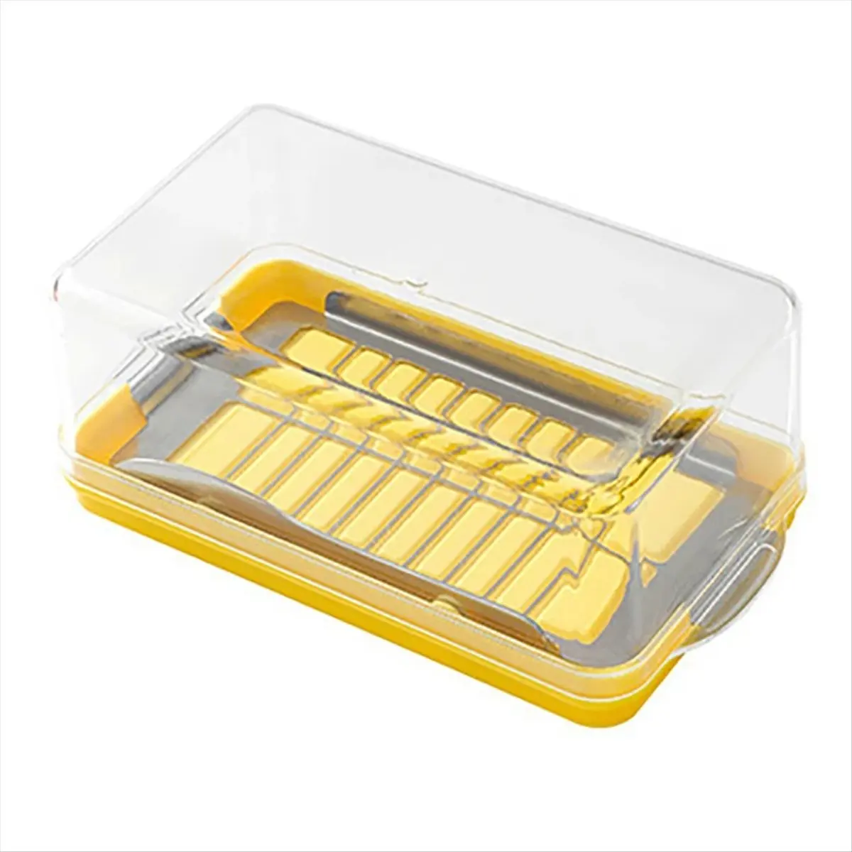 [N84R] Butter Cutting Box with Lid Butter Slicer Cutting Plate Butter Container Butter Storage Butter Bowl Large