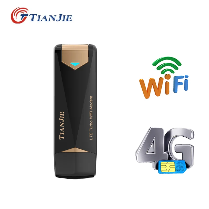 150mbps 4G WiFi Router USB Dongle Sim Card Wireless Modem Stick Outdoor Car Mobile Broadband Adapter With External 2 Antennas