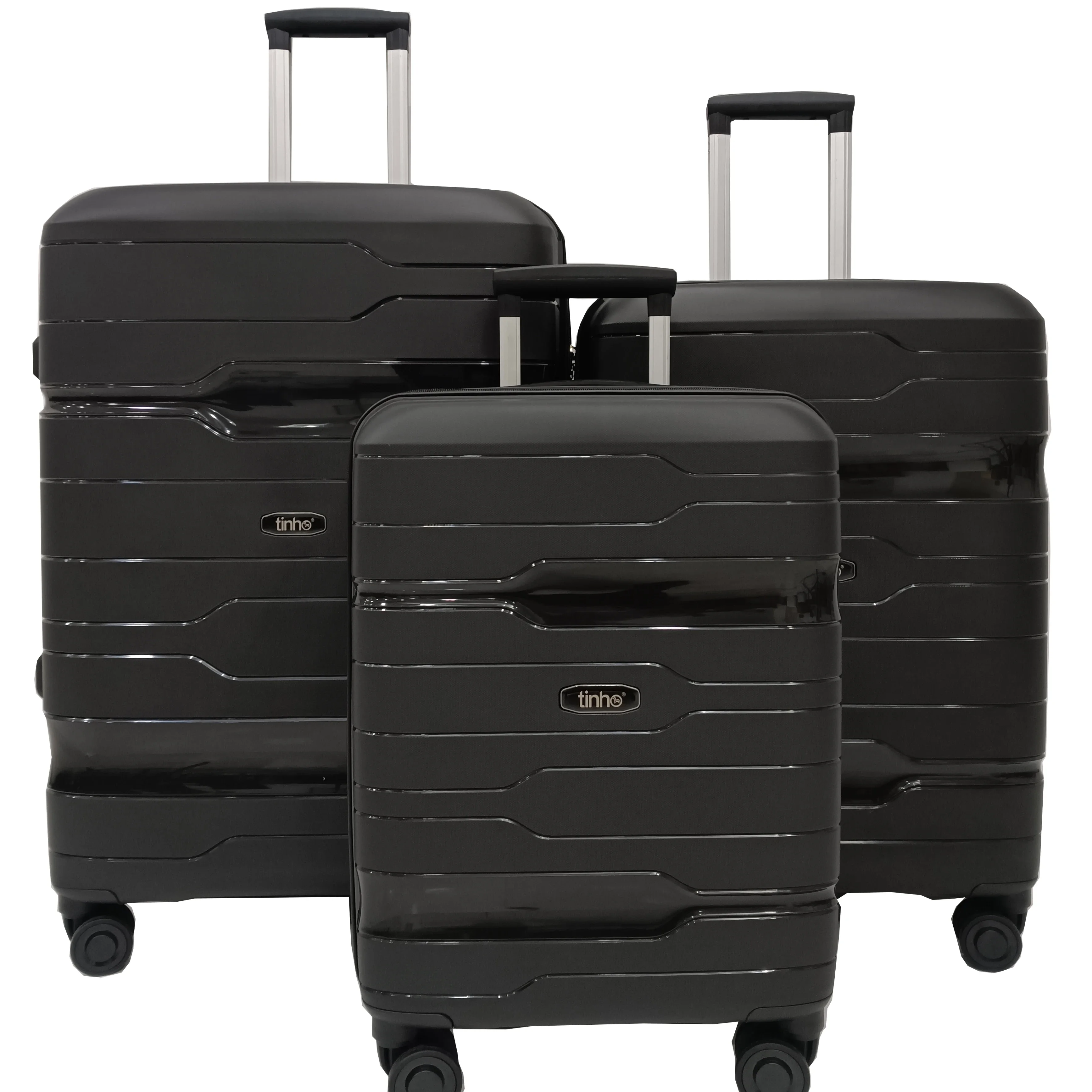 

PP 20 24 28 Inch Personalized Luggage Sets with Silent Double Wheel Good Price 3 Pcs Spinner Caster