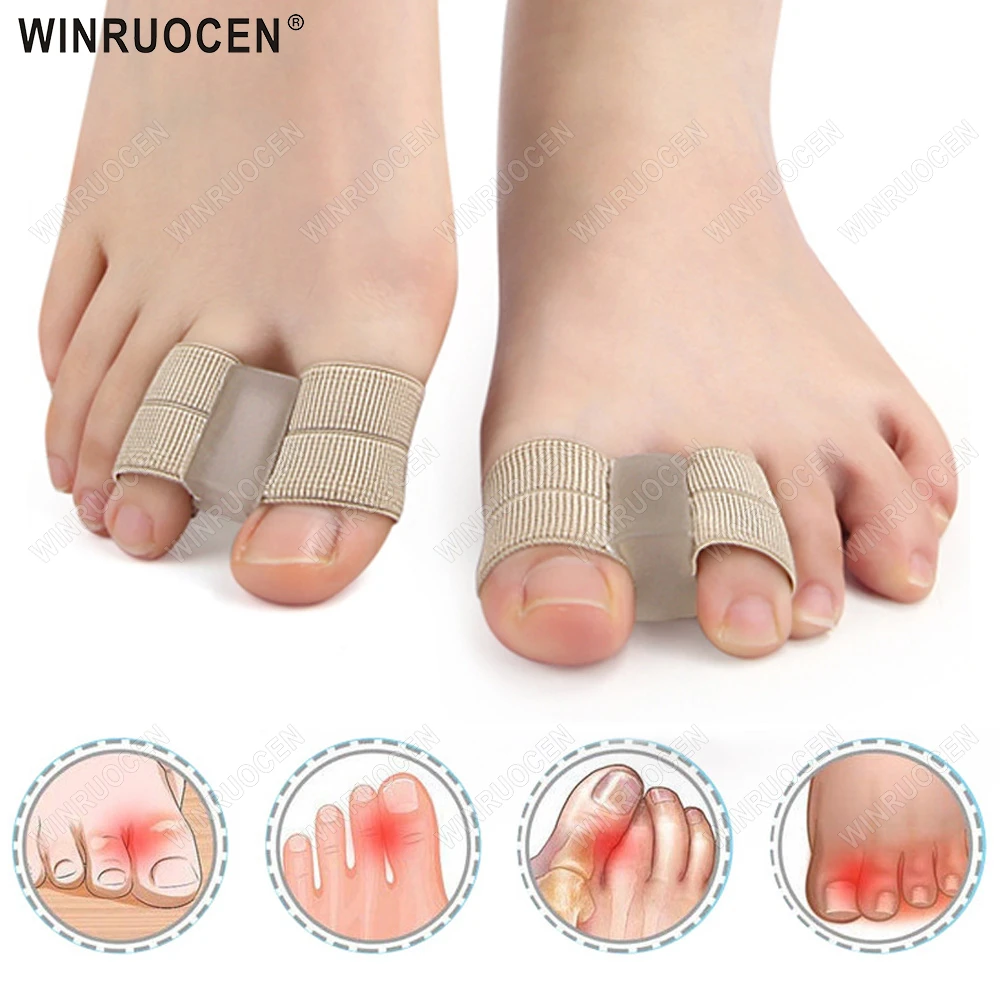 1/2 PCS Silicone Toe Separator Bunion Hallux Valgus Corrector Thumb Straightener Foot Care Tool WINRUOCEN