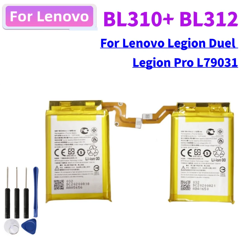 New Battery for Lenovo Legion Duel Legion Pro L79031 BL310 BL312 Mobile Phone Batterij 3150mAh BL 310 BL 312 Battery