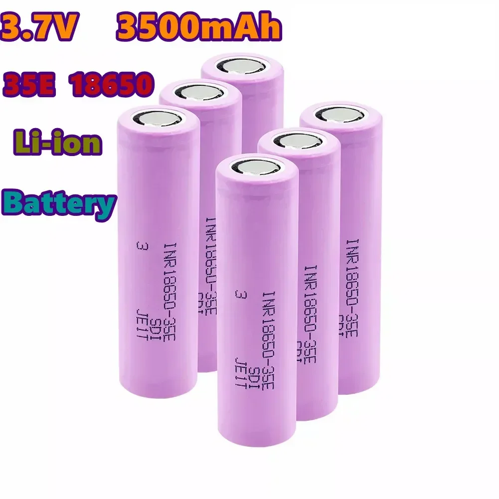 Batería de iones de litio 2023, 18650 mAh, 18650 V, 25A, 3500, 3,7, de alta potencia, oryginał, outil electrique 35E INR, noveda