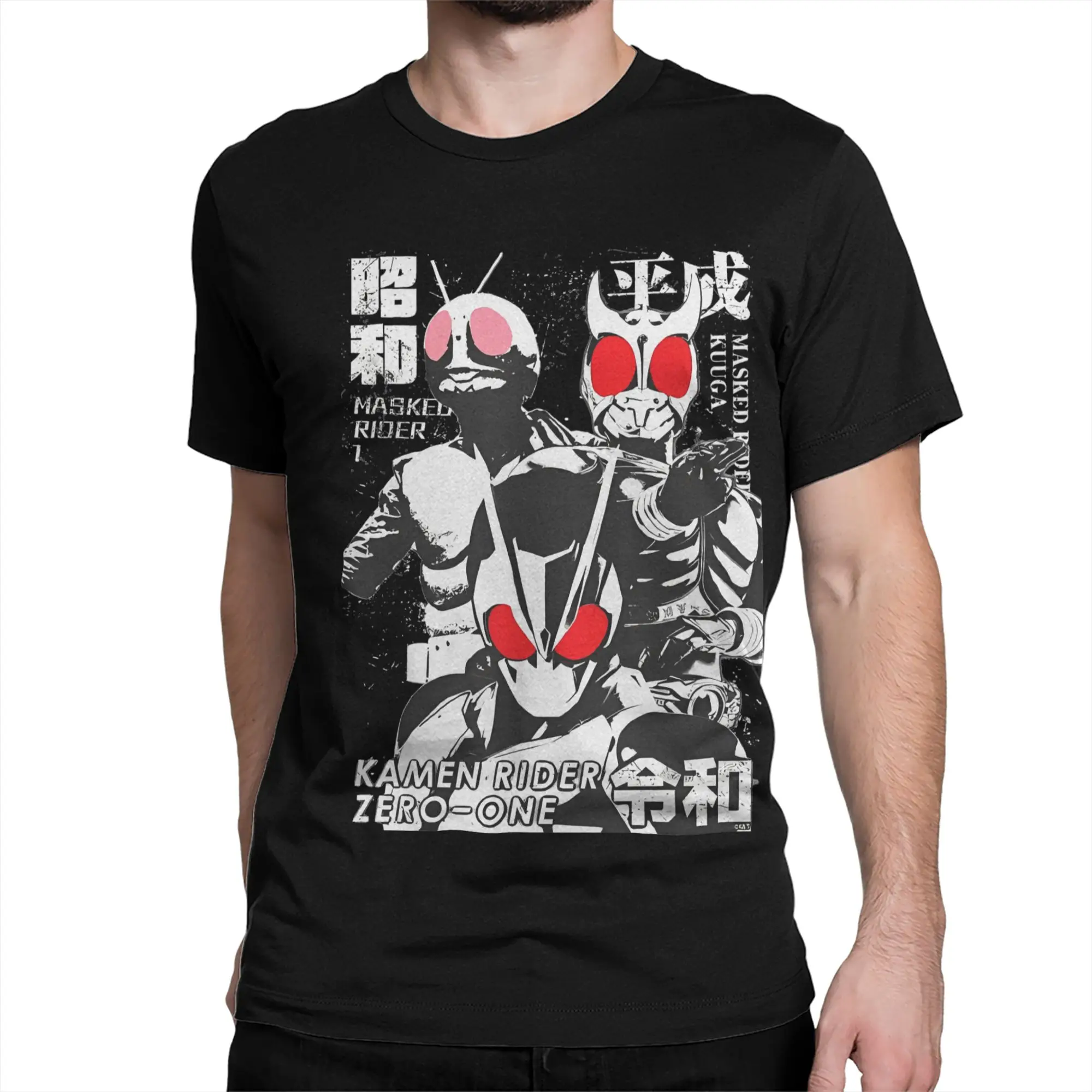 Men Women's T-Shirts Kamen Rider the Beginning of Three Eras Cotton Tee Shirt Short Sleeve  T Shirts Round Collar Clothes