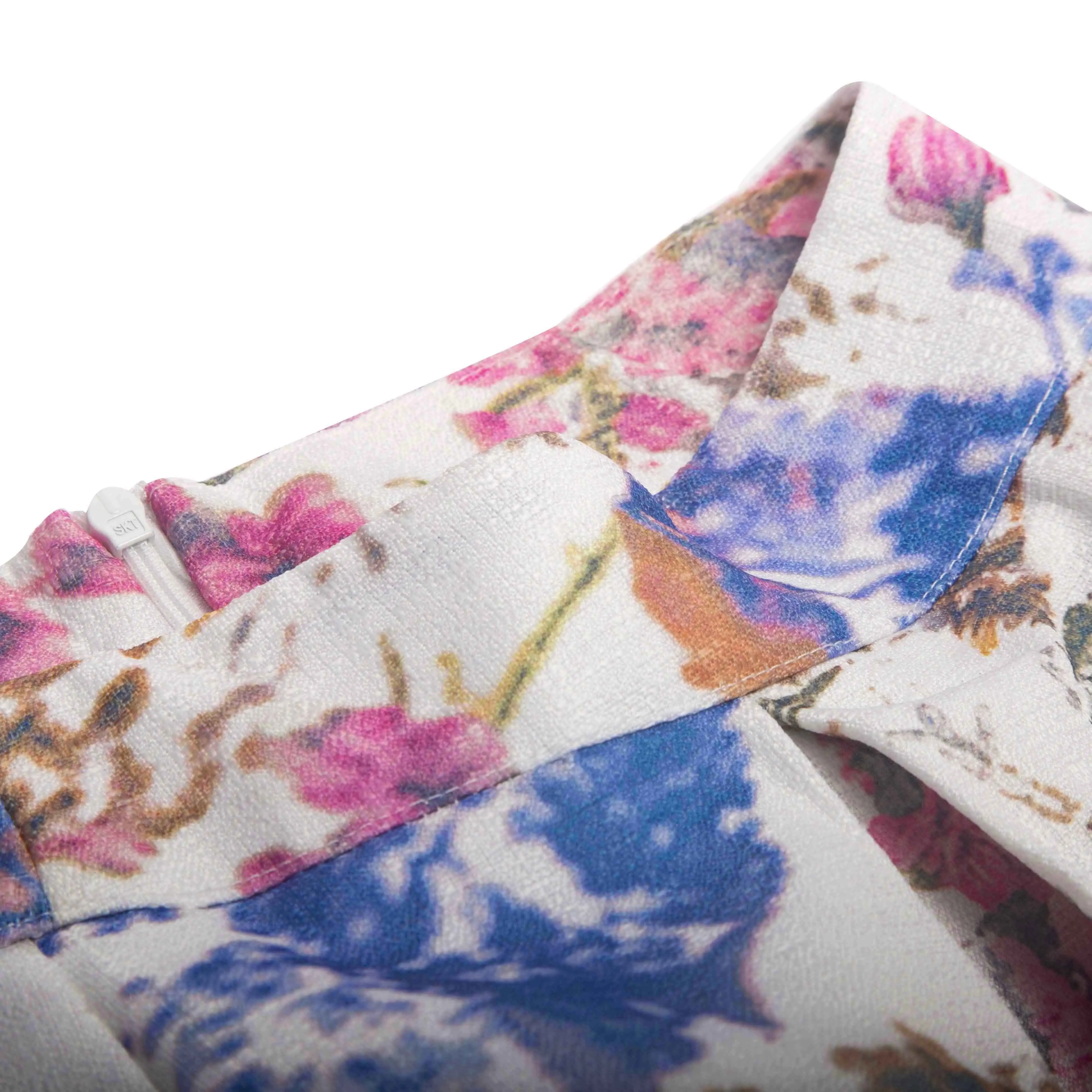 CHCH meia saia feminina 2025 nova flor impressa saia longa para deslocamento feminino