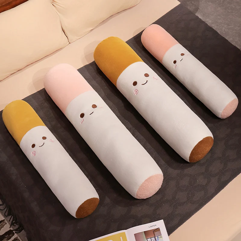 Creative Smoking Cylindrical Sleeping Cushion Cigarette Pillow Smulation Plush Toys Fashion Boyfriend Birthday Gift