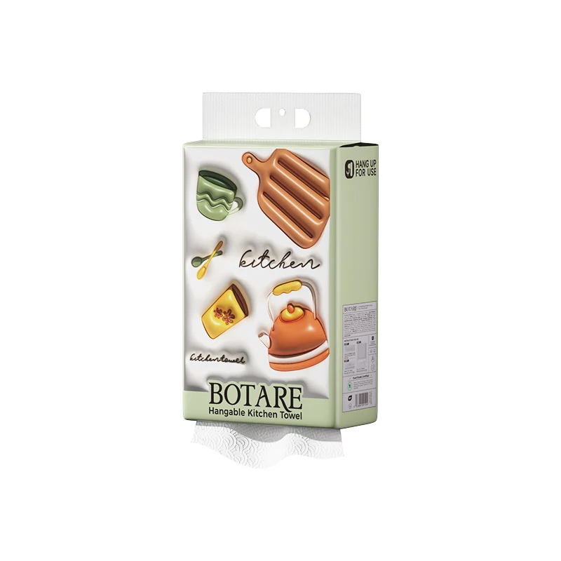 Botare kitchen paper towel， 200Pcs Earth Friendly Sustainable Kitchen Paper Towels with Strong 2 Ply，Virgin Wood Pulp ﻿ ﻿