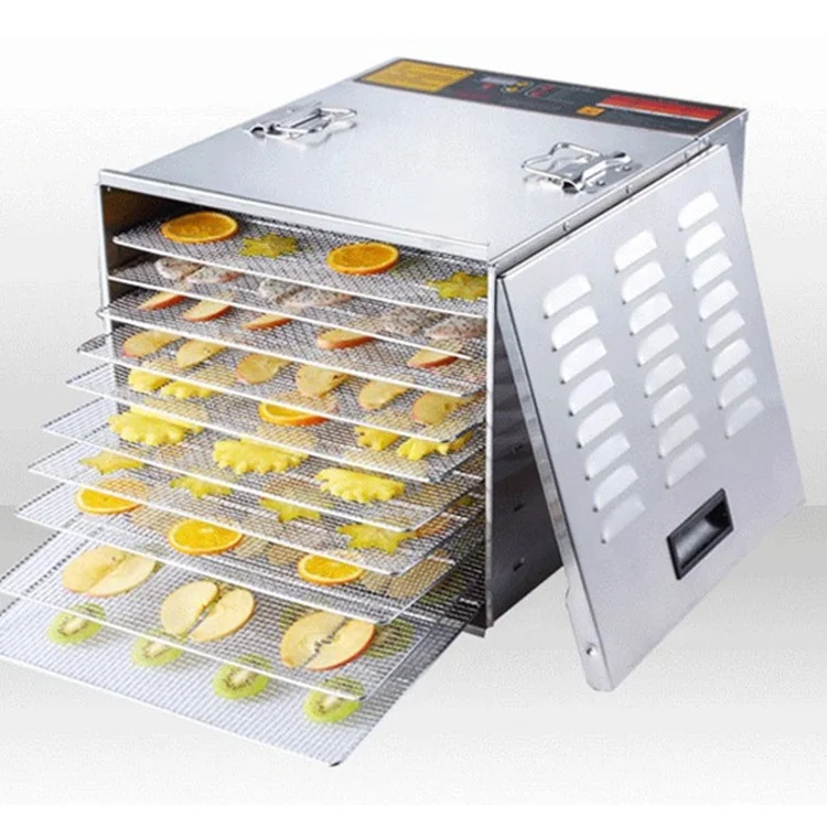 

Small Home 10 Tray Food Dehydrator Fruit and Vegetable Dryer Household Steel Meat Drying Oven Mini Drying Machine