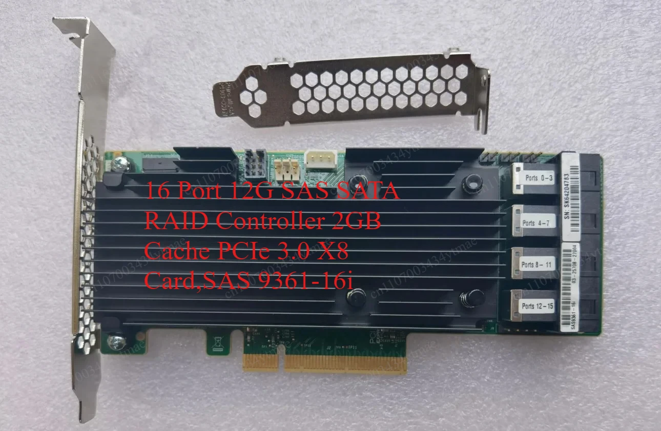 16 Port 12G SAS SATA RAID Controller 2GB Cache PCIe 3.0 X8 Card,SAS 9361-16i