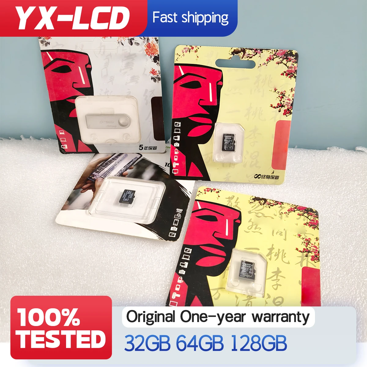 100Mb Reading Speed Memory Card 128GB 64GB 32GB Micro SD Capacity Micro TF Card Class10 High-Speed SD Cards for PC phone Camera
