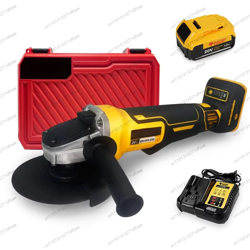 DCG406 18-20V Brushless Wireless Angle Grinding Machine, Suitable for DIY and Industrial Handheld Grinding and Polishing Tools