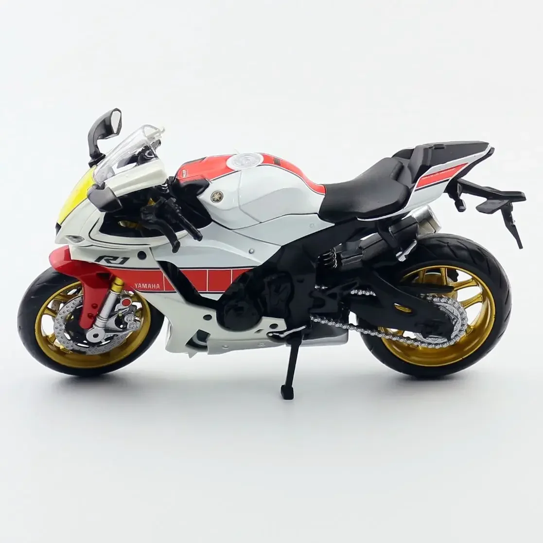 1/12 YAMAHA YZF-R1M Toy Motorcycle RMZ City Diecast Metal Model 1:12 Racing Super Sport Miniature Collection Gift For Boy Kid